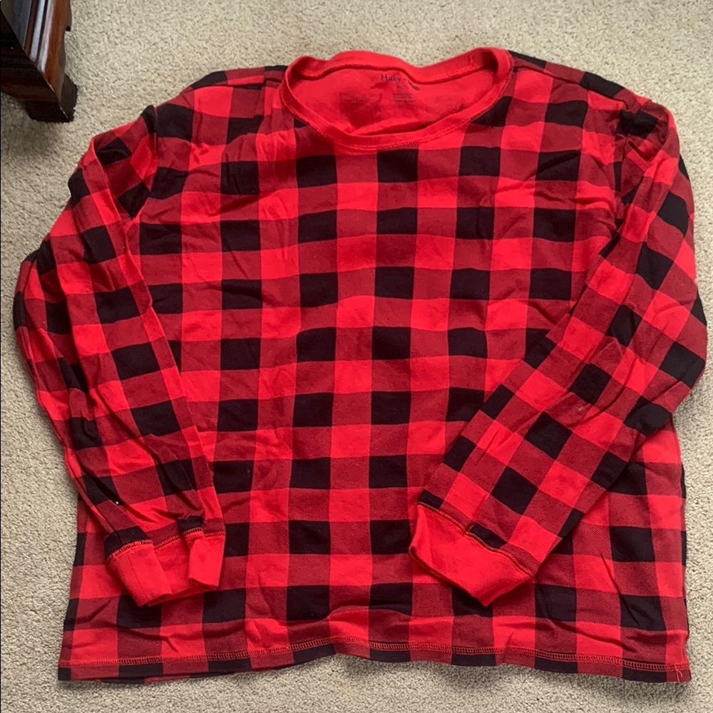 Red and Black Plaid Kids Shirt